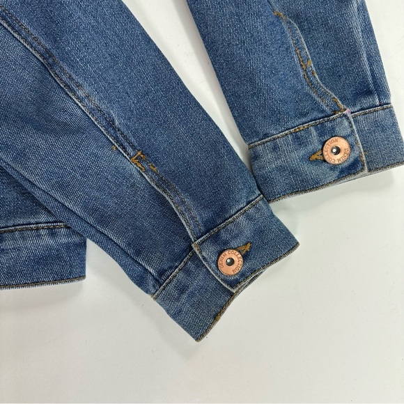 Ci Sono Blue Distressed Jean Jacket Women’s Medium Long Sleeve Classic Cotton - Picture 8 of 8